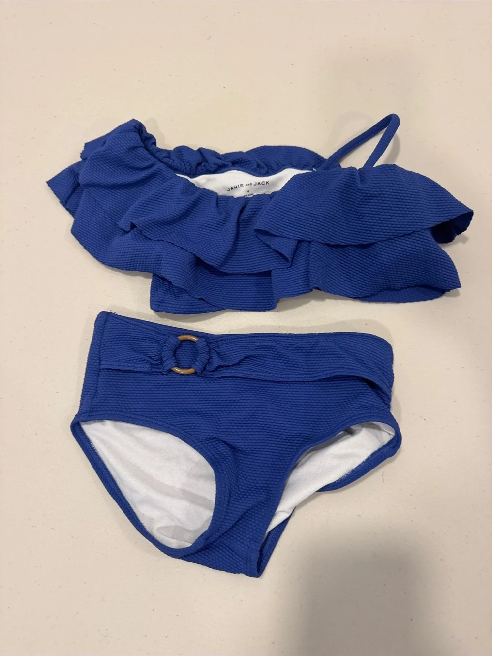 Janie and Jack Royal Blue Ruffle Two-Piece Swim Set